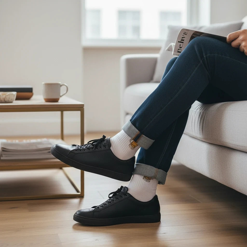 Beer Graphic Crew Socks