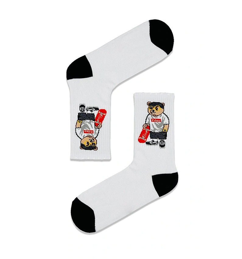 Qorape me dizajn Skater Bear