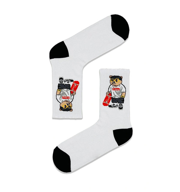 Qorape me dizajn Skater Bear